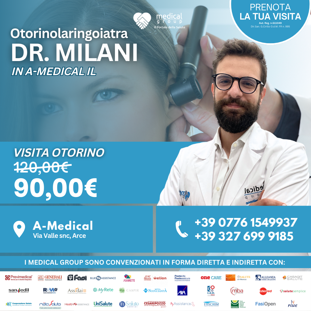 A-MEDICAL PROMO ADULTI - VISITA OTORINO - DR.MILANI