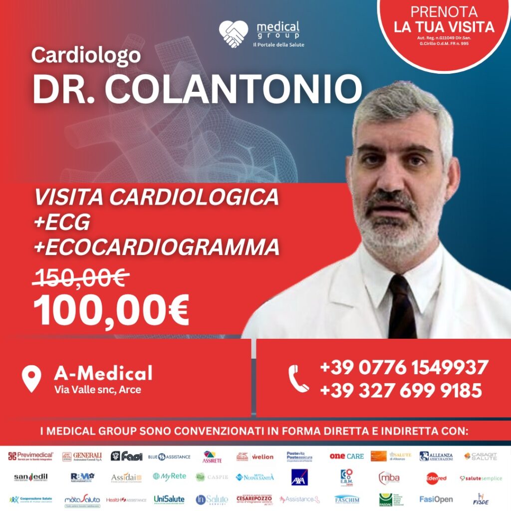 tariffe del mese cardiologia visita cardiologica+ecg+ecocardiogramma