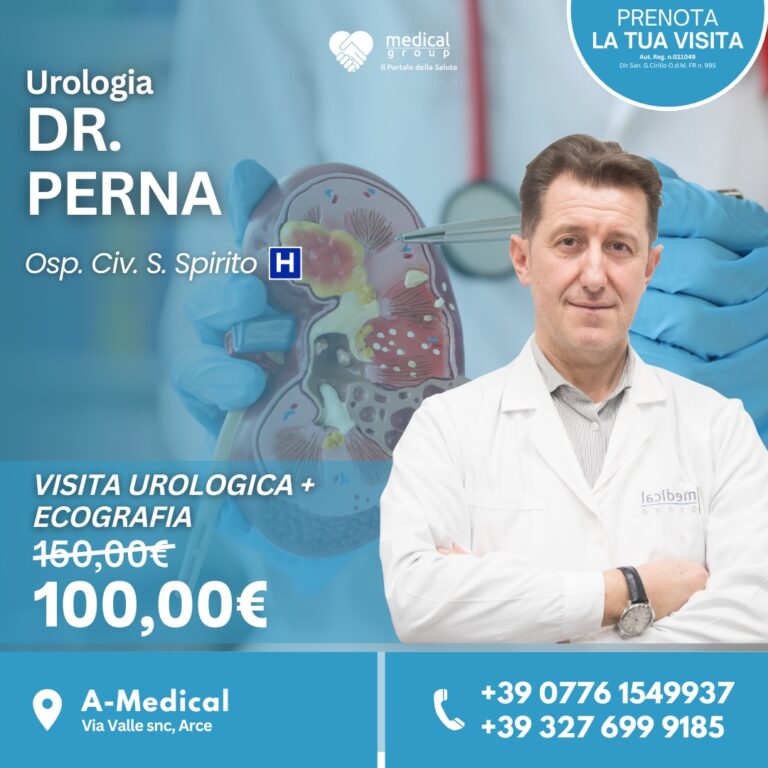 A-MEDICAL PROMO ADULTI - VISITA UROLOGICA + ECOGRAFIA - DOTTOR PERNA